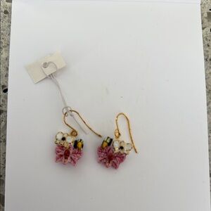 Nach Pink Orchids Earrings